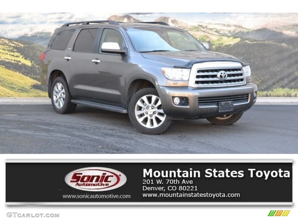 2013 Sequoia Limited 4WD - Magnetic Gray Metallic / Sand Beige photo #1
