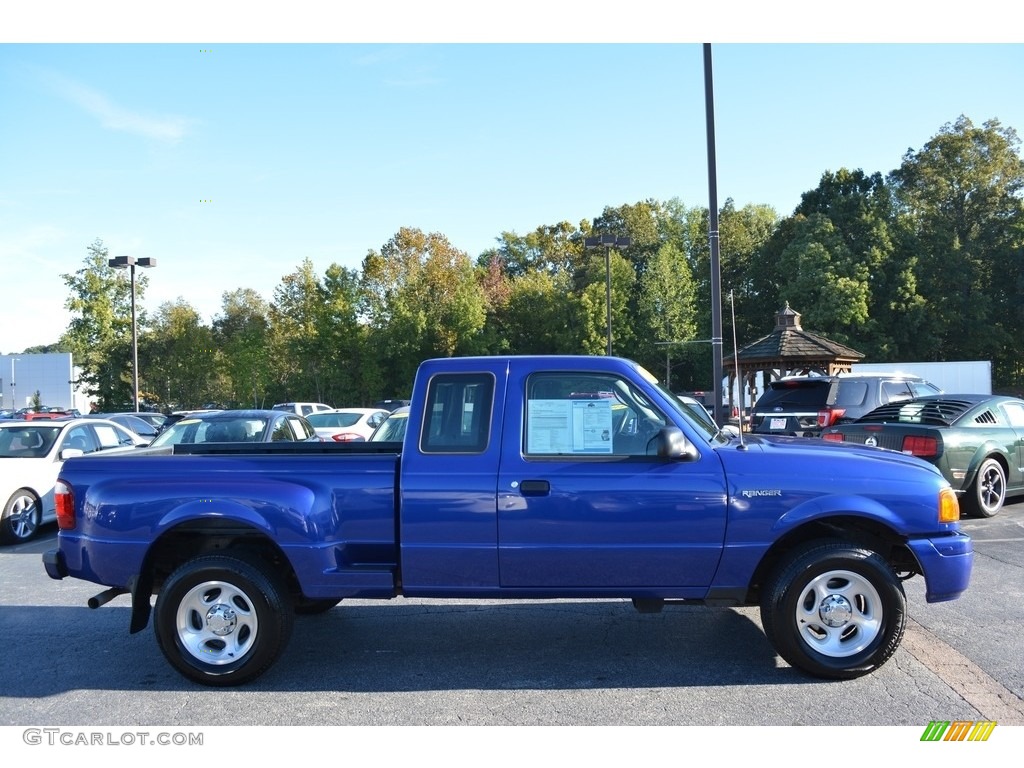 2004 Ranger XLT SuperCab - Sonic Blue Metallic / Medium Dark Flint photo #2