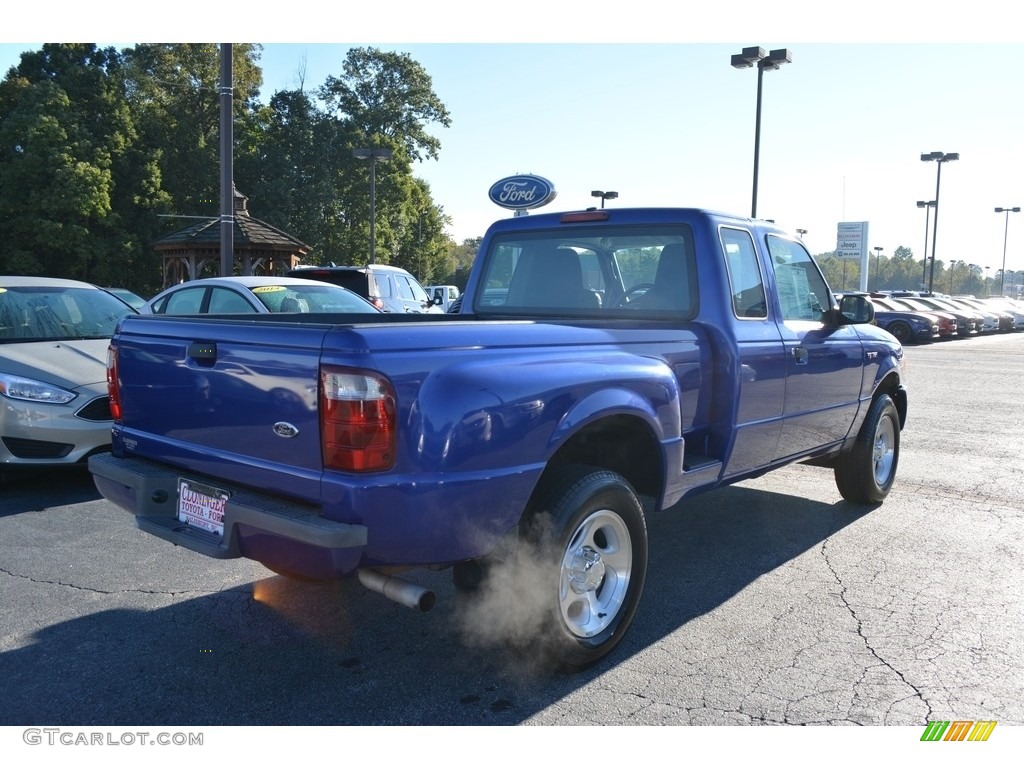 2004 Ranger XLT SuperCab - Sonic Blue Metallic / Medium Dark Flint photo #3