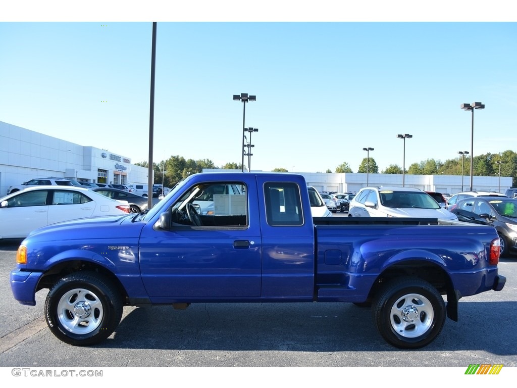 2004 Ranger XLT SuperCab - Sonic Blue Metallic / Medium Dark Flint photo #6