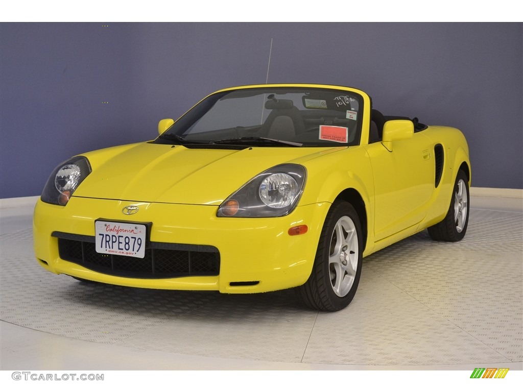 2002 MR2 Spyder Roadster - Solar Yellow / Black photo #3