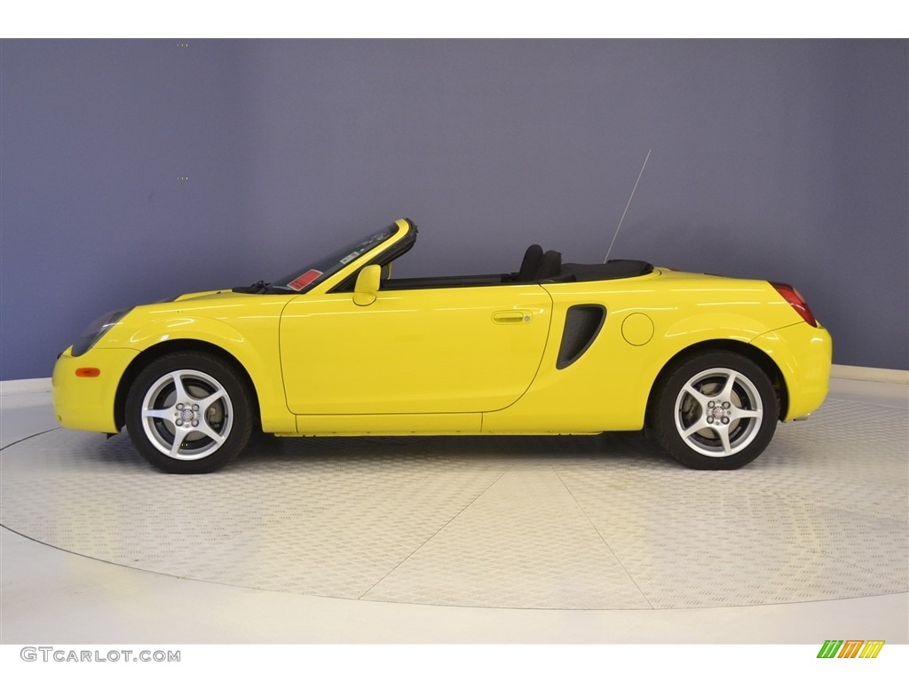 2002 MR2 Spyder Roadster - Solar Yellow / Black photo #4