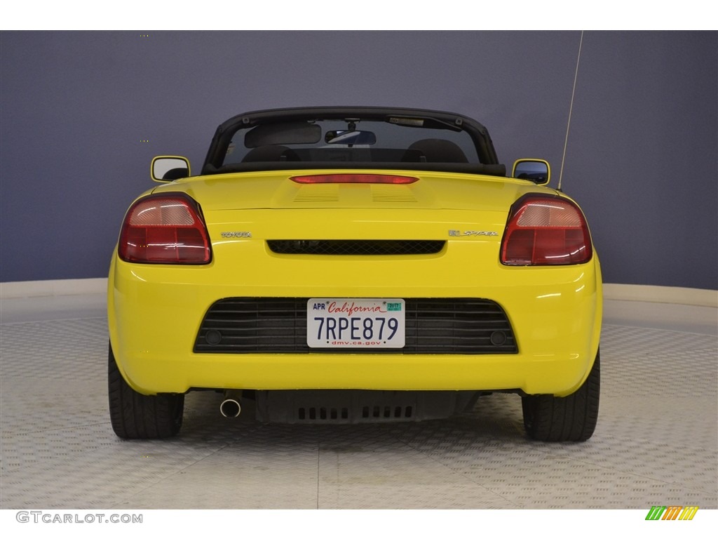 2002 MR2 Spyder Roadster - Solar Yellow / Black photo #6