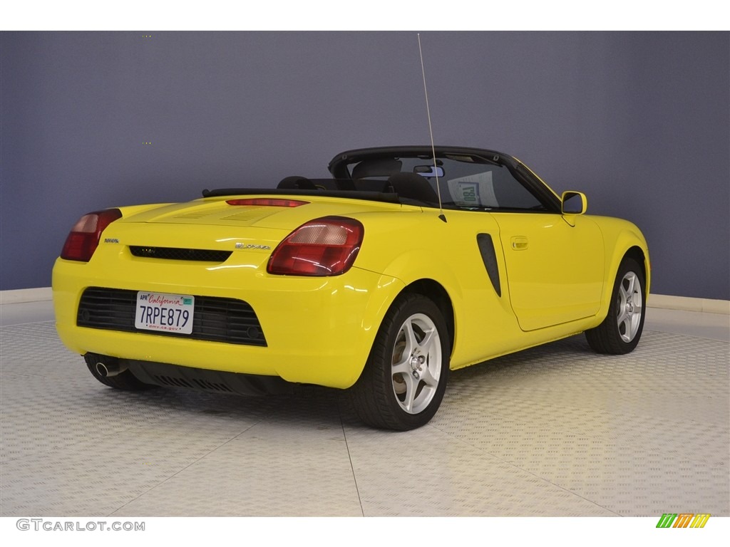 2002 MR2 Spyder Roadster - Solar Yellow / Black photo #7