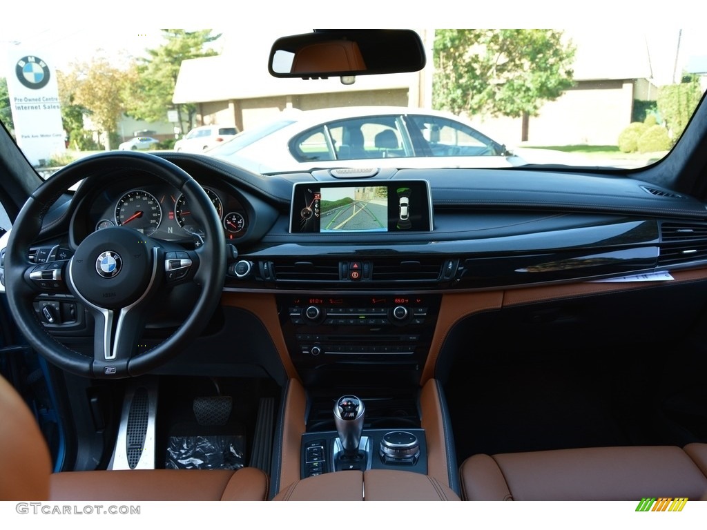 2015 X6 M  - Long Beach Blue Metallic / Aragon Brown photo #15