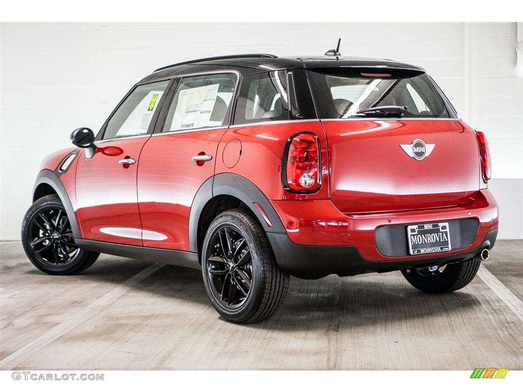 2016 Countryman Cooper - Blazing Red Metallic / Carbon Black photo #3