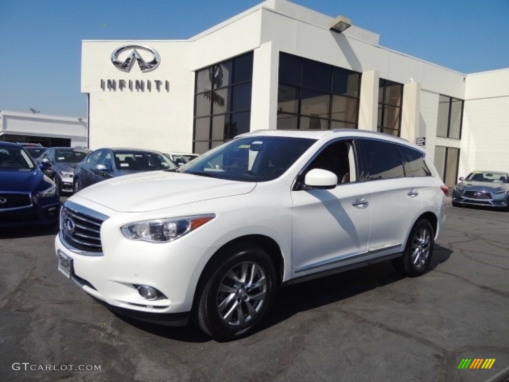 2013 JX 35 AWD - Moonlight White / Wheat photo #1