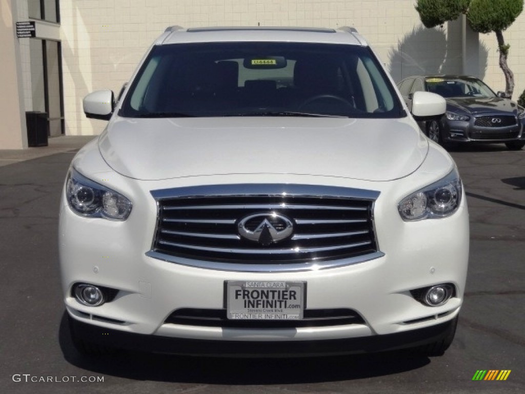 2013 JX 35 AWD - Moonlight White / Wheat photo #2