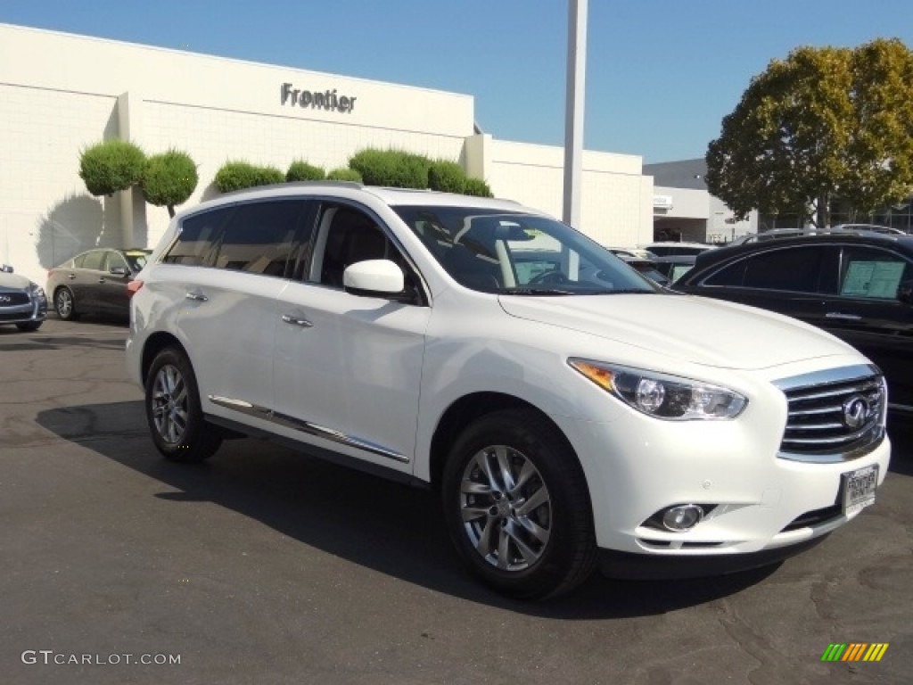 2013 JX 35 AWD - Moonlight White / Wheat photo #3