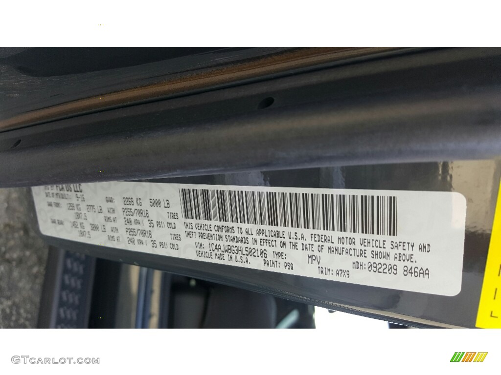 2017 Jeep Wrangler Sahara 4x4 Parts Photos