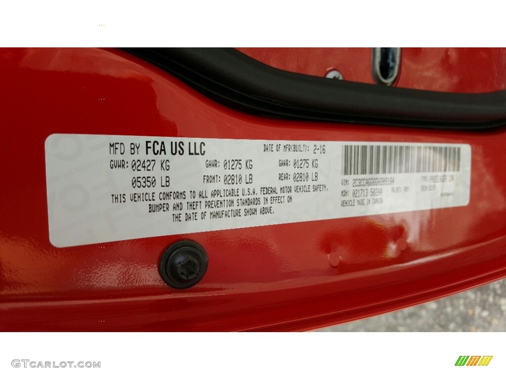 2016 300 S AWD - Redline Red Tri-Coat Pearl / Black photo #7