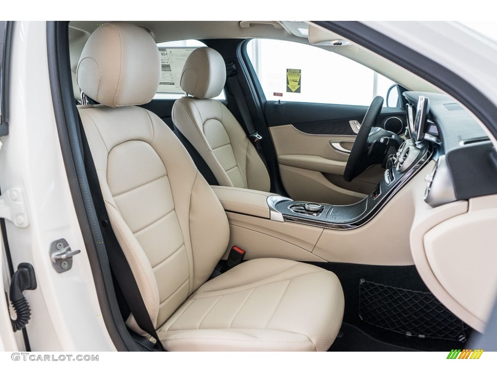Silk Beige/Black Interior 2017 Mercedes-Benz C 300 Sedan Photo #116318567