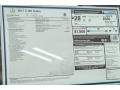 2017 Mercedes-Benz C 300 Sedan Window Sticker