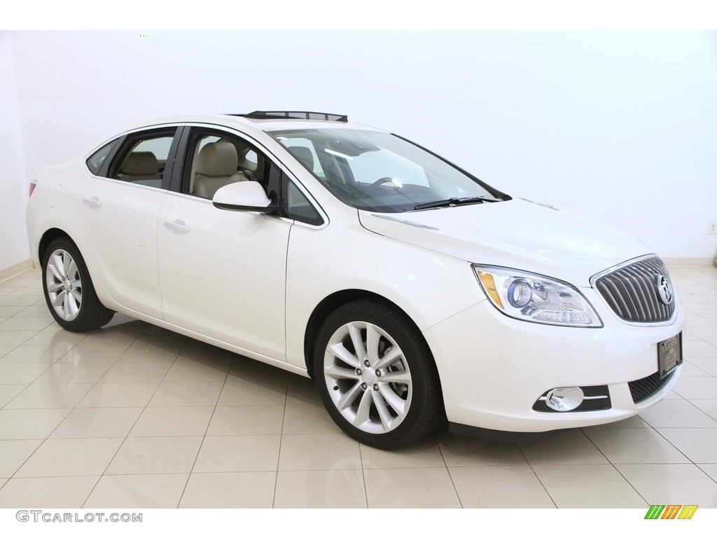 White Diamond Tricoat Buick Verano