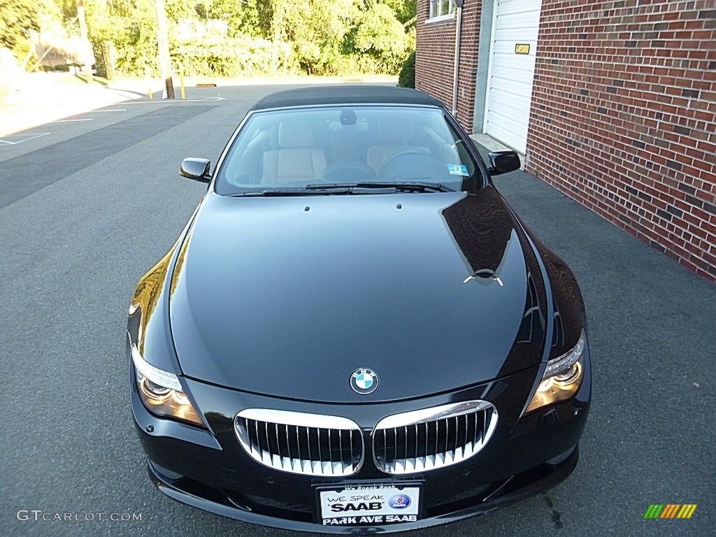 2008 6 Series 650i Convertible - Black Sapphire Metallic / Saddle Brown photo #9