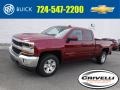 2017 Siren Red Tintcoat Chevrolet Silverado 1500 LT Double Cab 4x4  photo #1