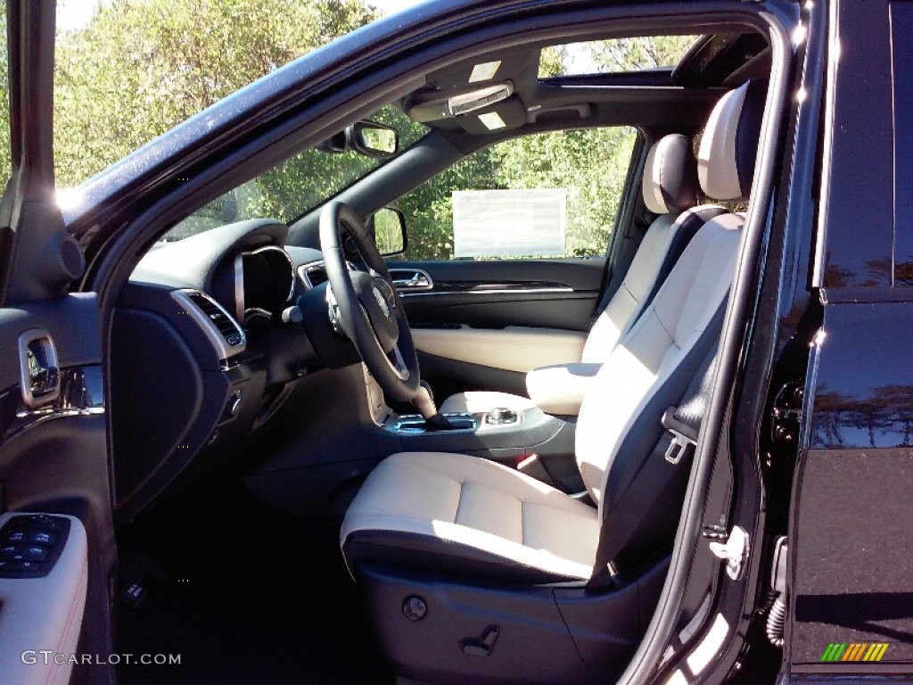 2017 Grand Cherokee Limited 4x4 - Diamond Black Crystal Pearl / Black/Light Frost Beige photo #8