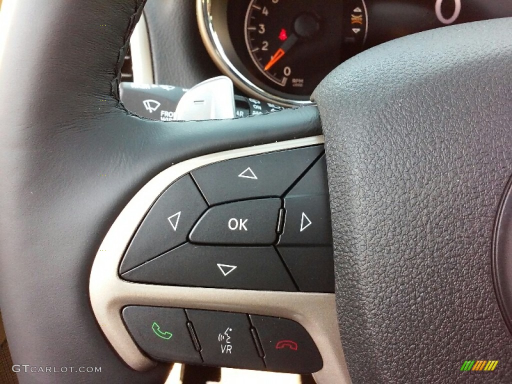 2017 Grand Cherokee Limited 4x4 - Diamond Black Crystal Pearl / Black/Light Frost Beige photo #14