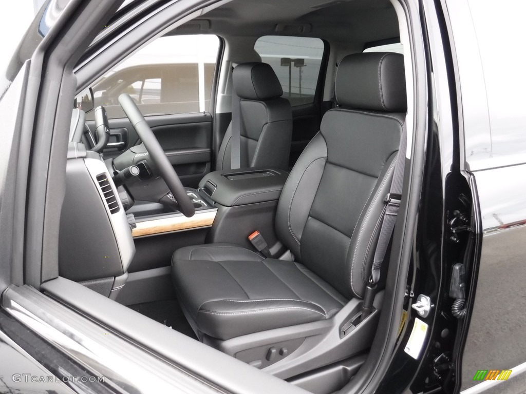 Jet Black Interior 2017 Chevrolet Silverado 1500 LTZ Double Cab 4x4 Photo #116325884
