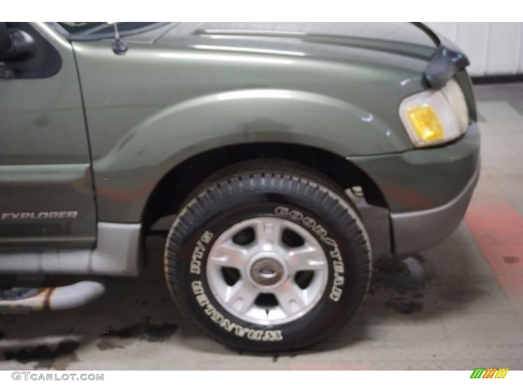 2002 Explorer Sport Trac 4x4 - Aspen Green Metallic / Medium Prairie Tan photo #50