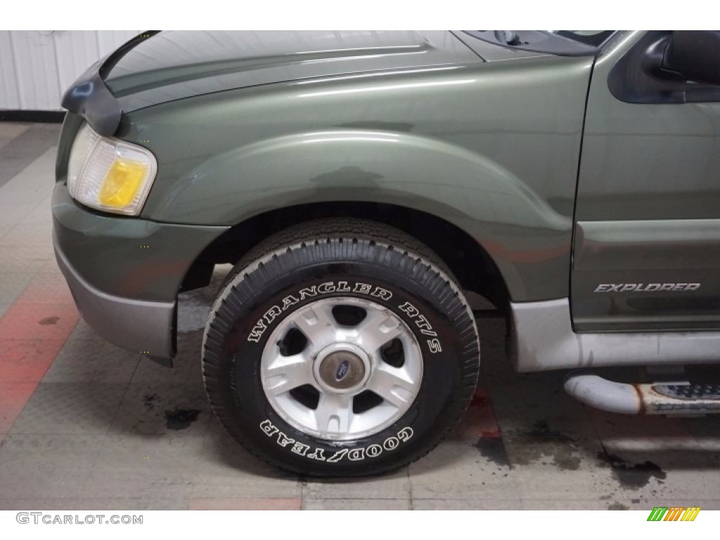 2002 Explorer Sport Trac 4x4 - Aspen Green Metallic / Medium Prairie Tan photo #61