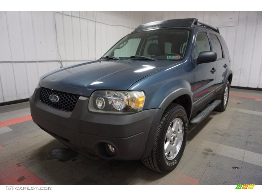 2005 Escape XLT V6 4WD - Norsea Blue Metallic / Medium/Dark Flint Grey photo #3