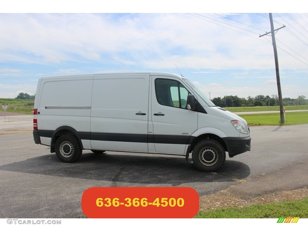 2012 Sprinter 2500 Cargo Van - Arctic White / Lima Black Fabric photo #1