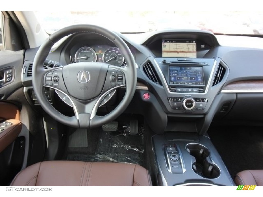 2017 Acura MDX Advance SH-AWD Espresso Dashboard Photo #116329487