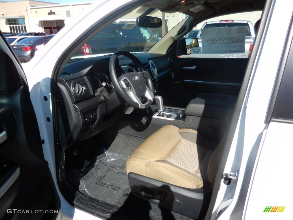 2017 Tundra SR5 Double Cab 4x4 - Super White / Sand Beige photo #3