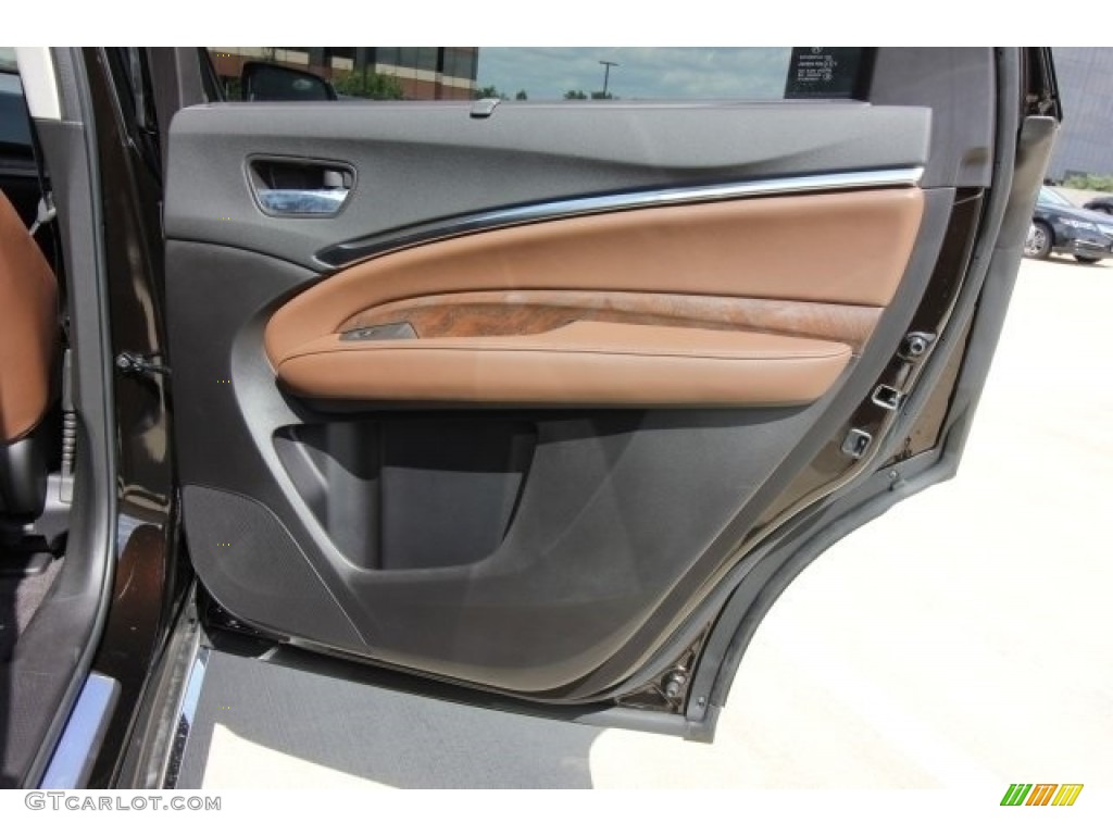 2017 Acura MDX Advance SH-AWD Espresso Door Panel Photo #116329829