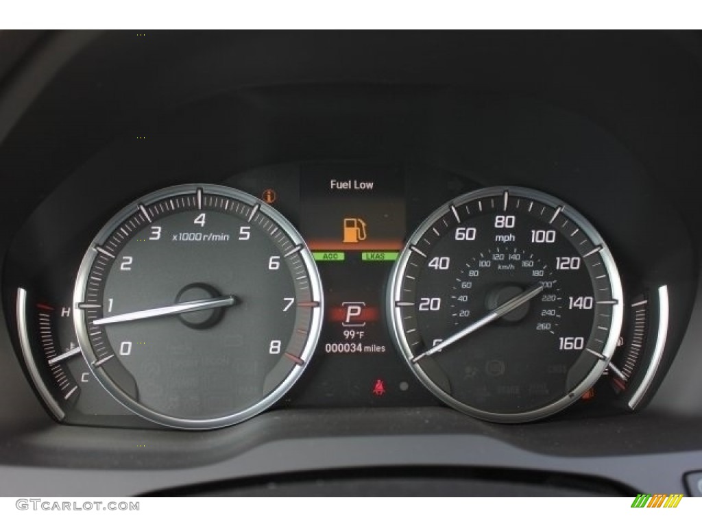 2017 Acura MDX Advance SH-AWD Gauges Photo #116330207