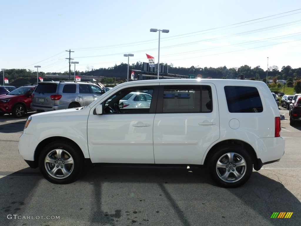 2015 Pilot EX-L 4WD - Taffeta White / Gray photo #7