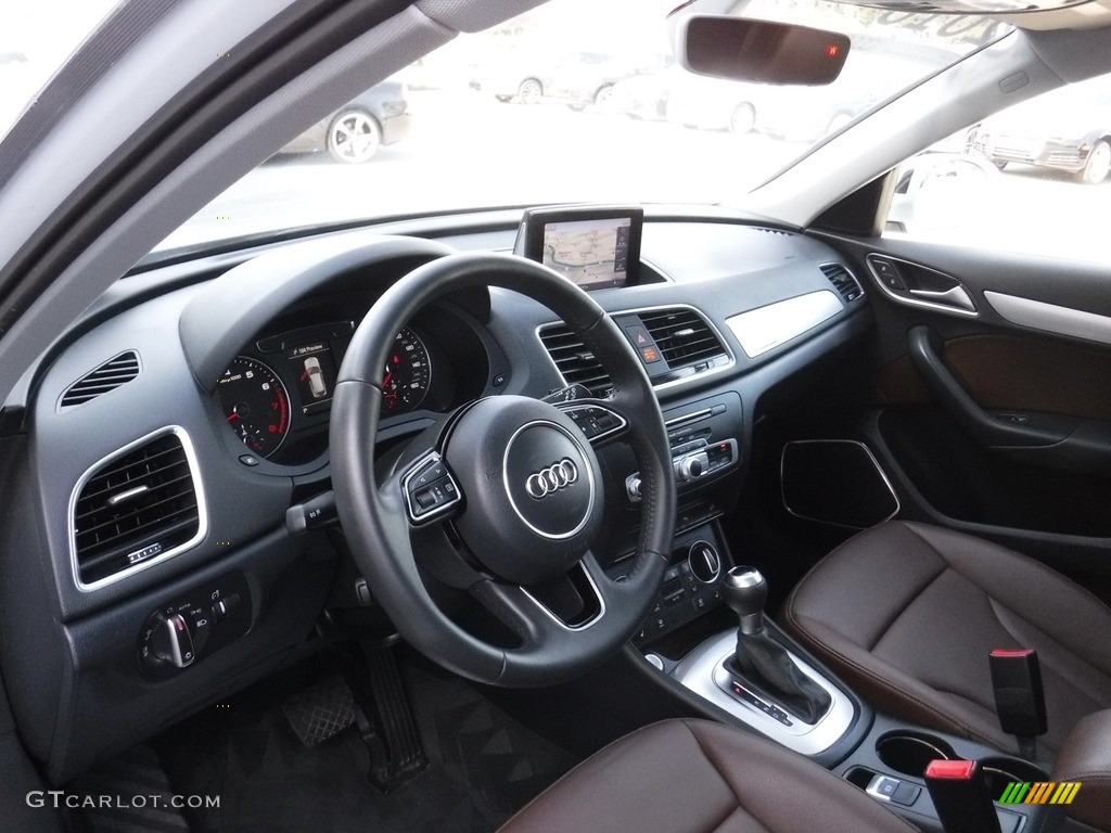 Chestnut Brown Interior 2016 Audi Q3 2.0 TSFI Prestige quattro Photo #116332333