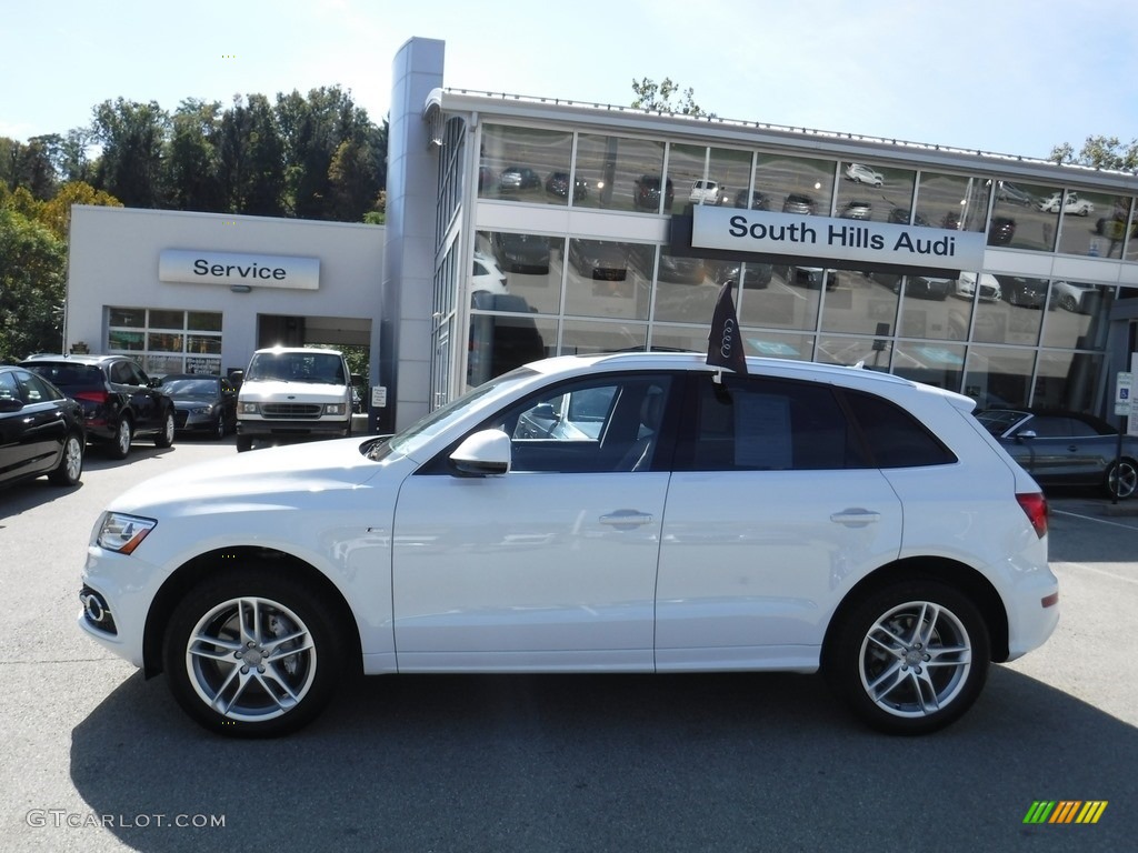 2016 Q5 3.0 TFSI Premium Plus quattro - Glacier White Metallic / Chestnut Brown photo #2