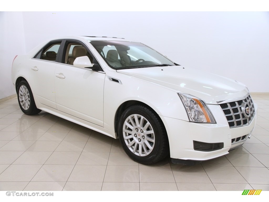 White Diamond Tricoat 2013 Cadillac CTS 4 3.0 AWD Sedan Exterior Photo #116333468