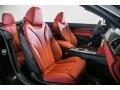 Coral Red 2017 BMW 4 Series 430i Convertible Interior Color