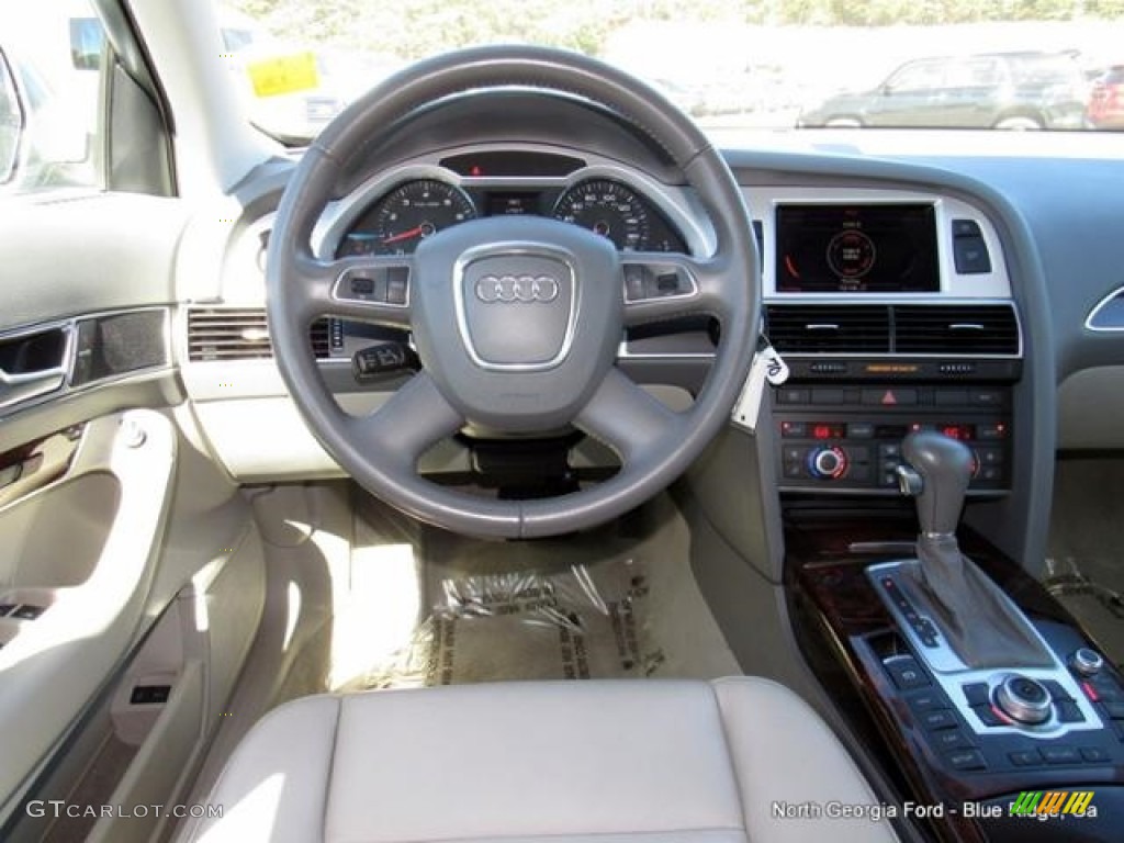 2010 A6 3.2 FSI Sedan - Quartz Gray Metallic / Light Gray photo #15