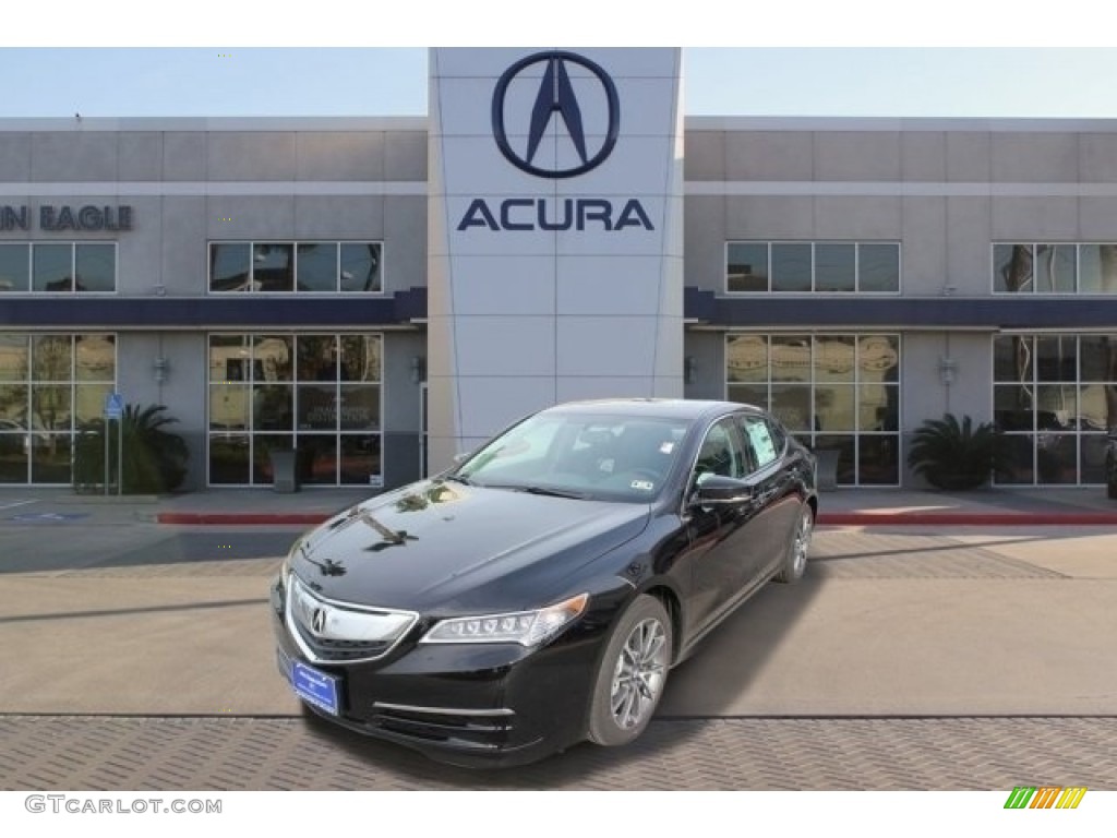 2017 TLX V6 Sedan - Crystal Black Pearl / Ebony photo #3