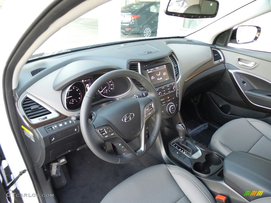 Gray Interior 2017 Hyundai Santa Fe Sport AWD Photo #116342516