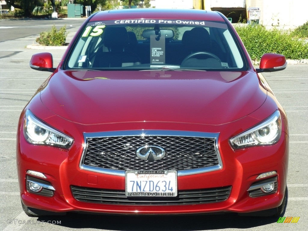 2015 Q50 3.7 - Venetian Ruby / Graphite photo #2