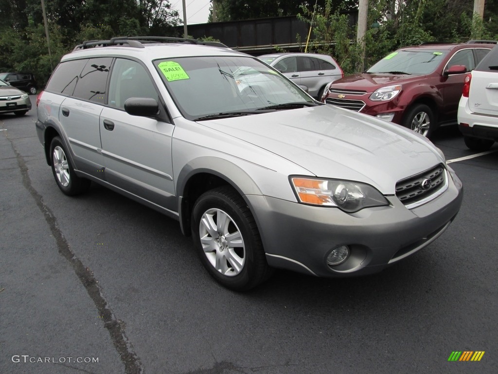 2005 Outback 2.5i Wagon - Brilliant Silver Metallic / Off Black photo #4