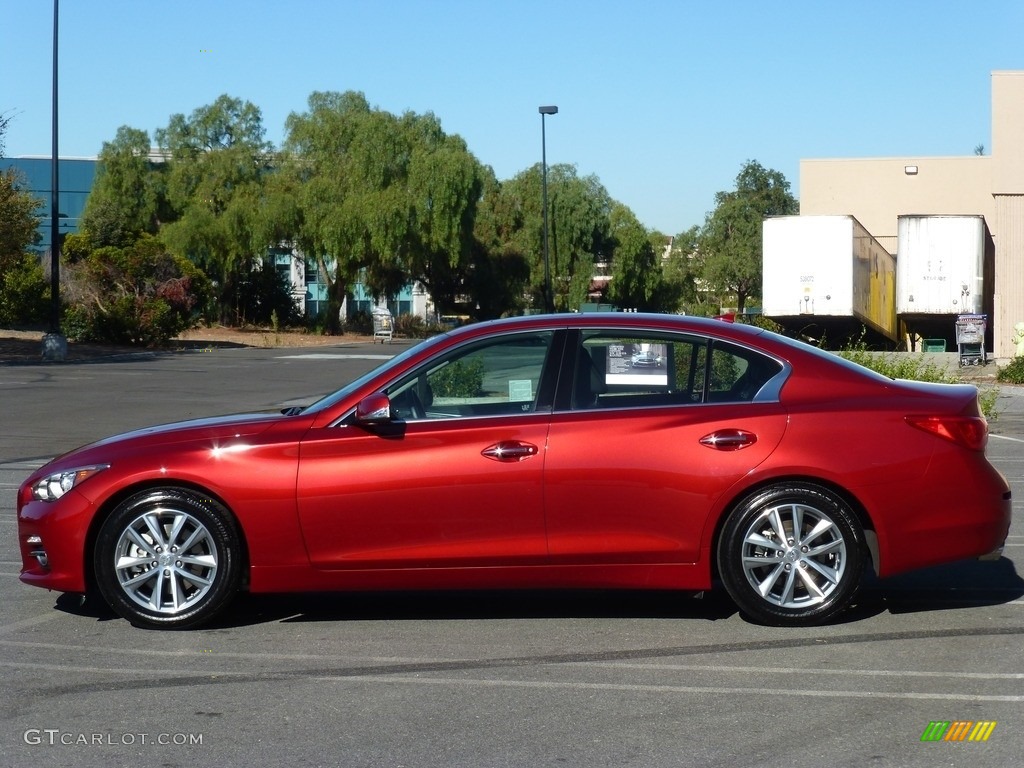 2015 Q50 3.7 - Venetian Ruby / Graphite photo #3