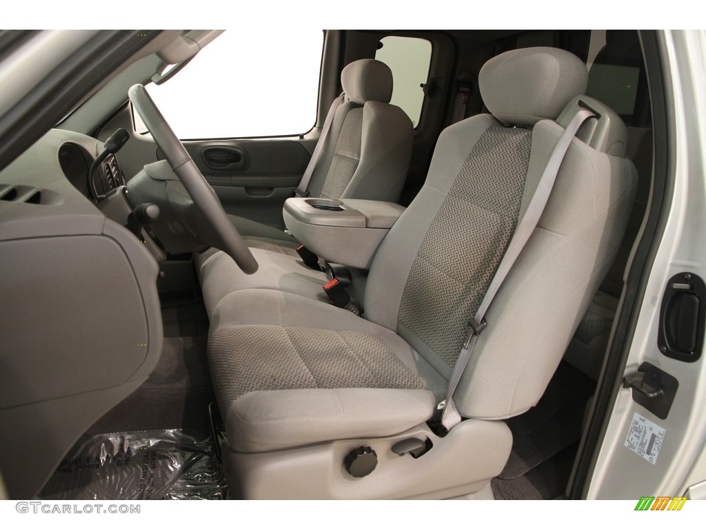 2003 F150 XL SuperCab - Silver Metallic / Medium Graphite Grey photo #5