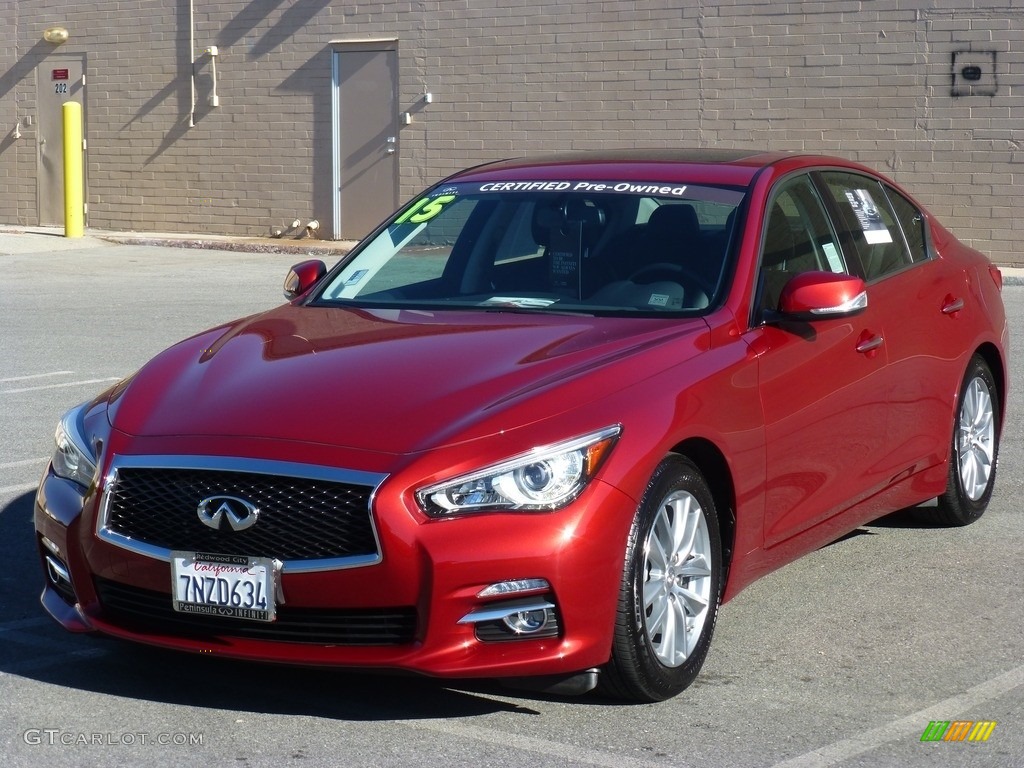 2015 Q50 3.7 - Venetian Ruby / Graphite photo #11