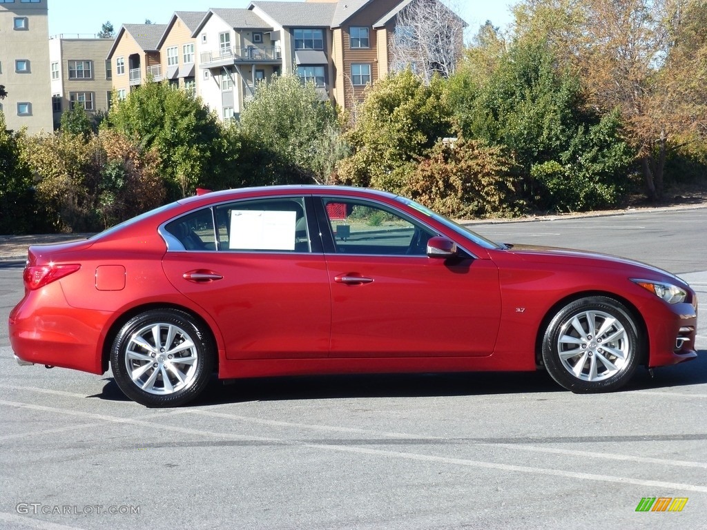 2015 Q50 3.7 - Venetian Ruby / Graphite photo #13
