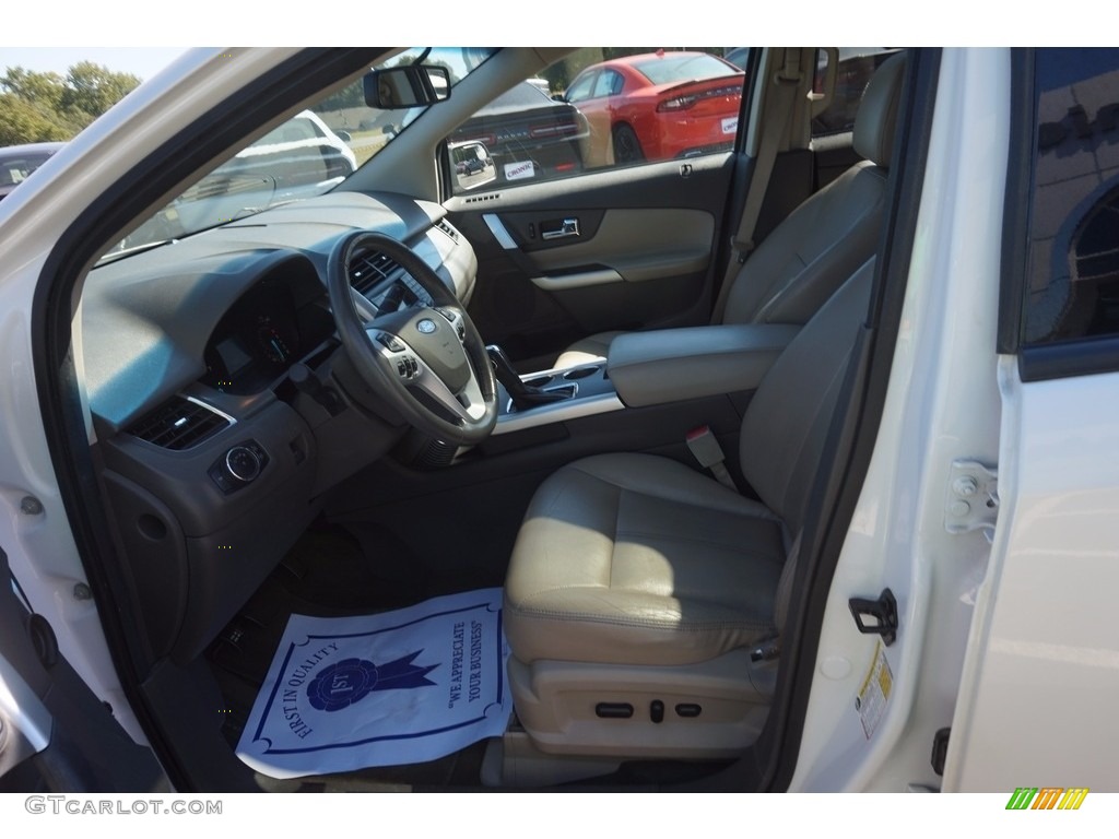 2012 Edge SEL - White Platinum Metallic Tri-Coat / Medium Light Stone photo #9
