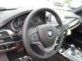 2017 BMW X5 Mocha Interior Steering Wheel Photo