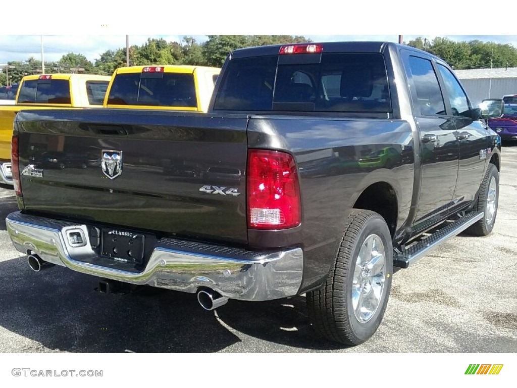 2017 1500 Big Horn Crew Cab 4x4 - Granite Crystal Metallic / Black/Diesel Gray photo #2