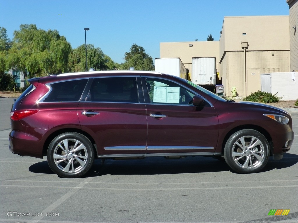 2013 JX 35 AWD - Midnight Garnet / Graphite photo #21