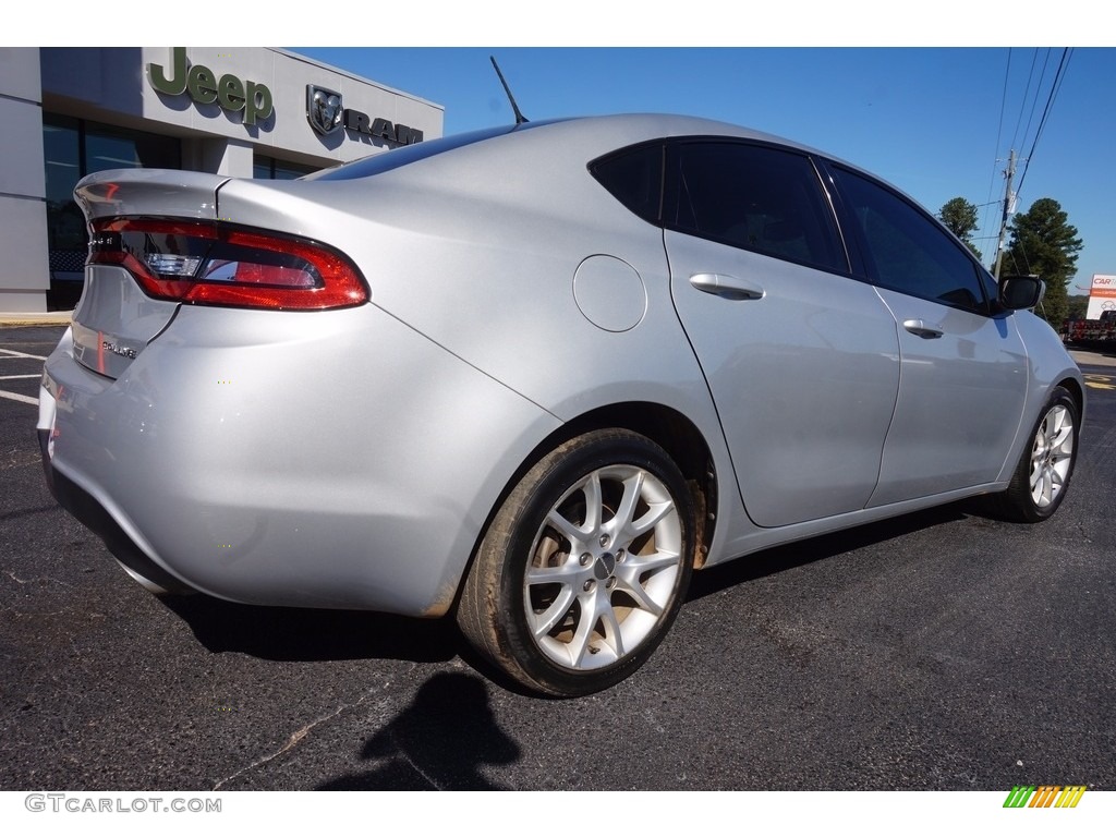 2013 Dart Rallye - Bright Silver Metallic / Black/Light Diesel Gray photo #7